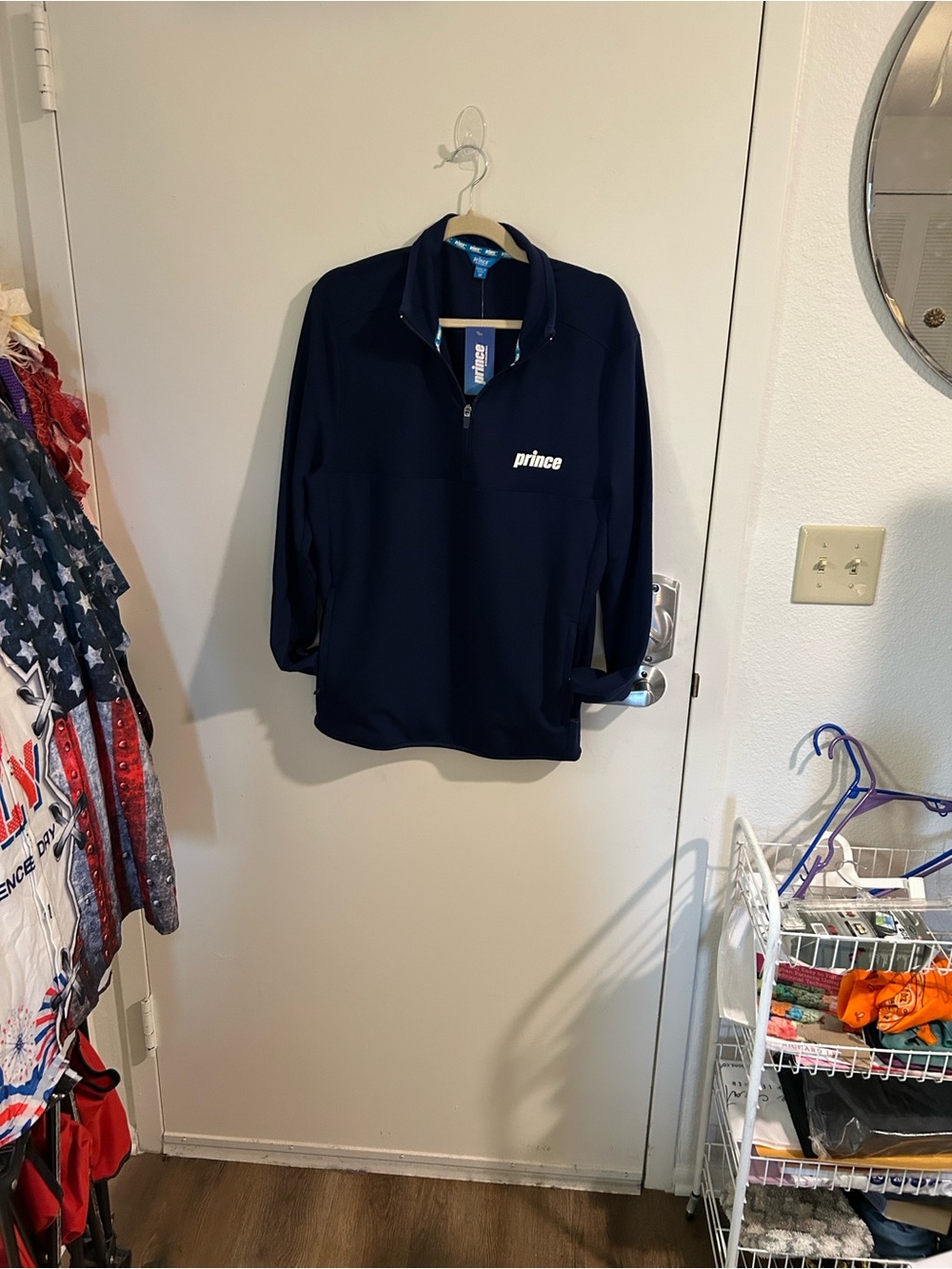 Prince Navy Blue Half-Zip Athletic Pullover